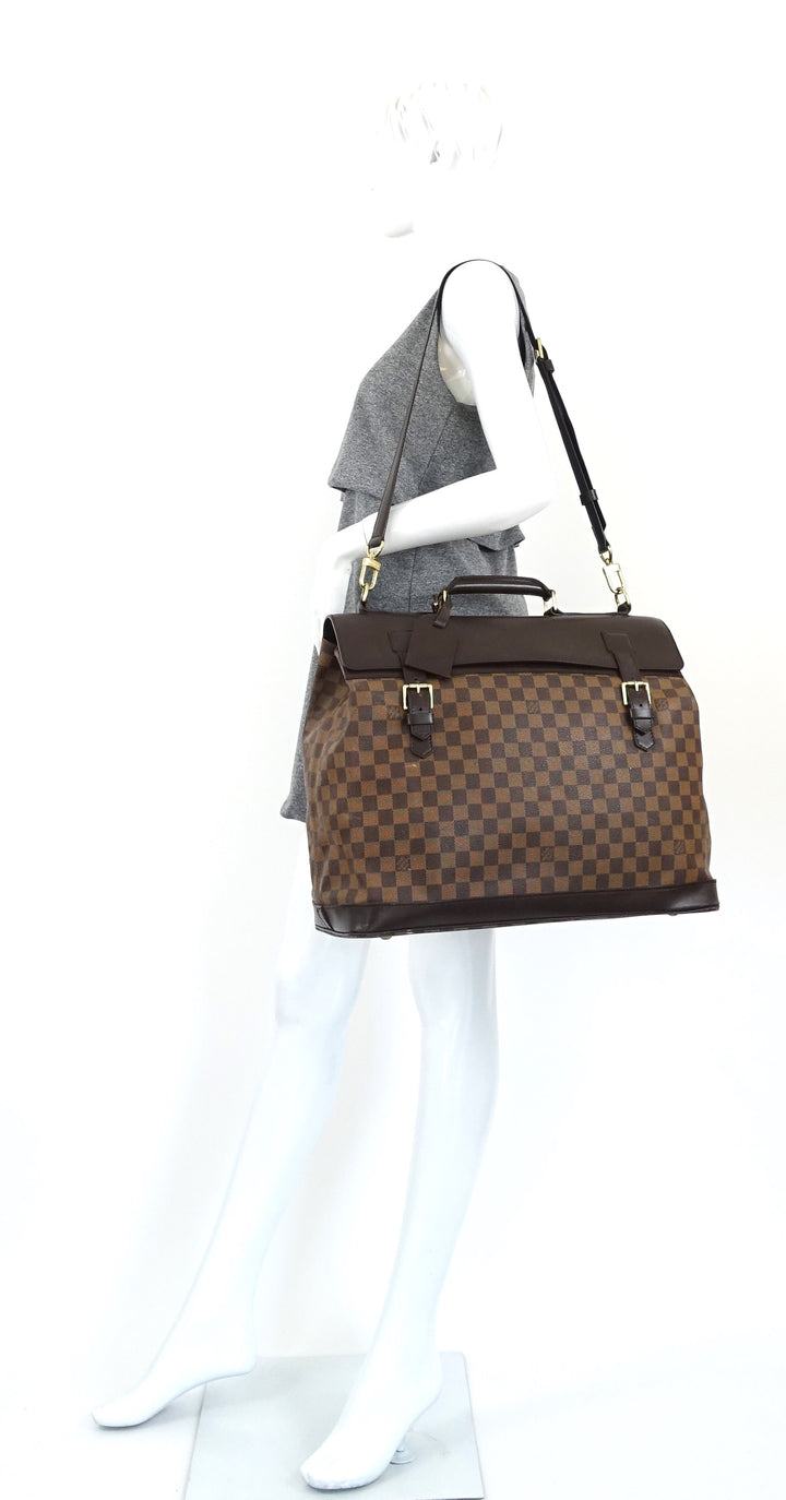 west end gm damier ebène canvas travel bag