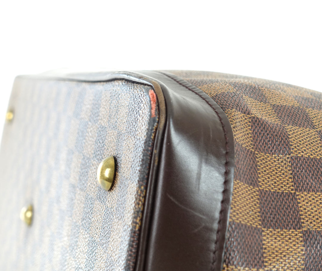 west end gm damier ebène canvas travel bag