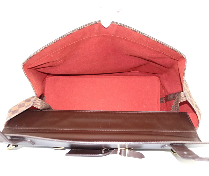 west end gm damier ebène canvas travel bag