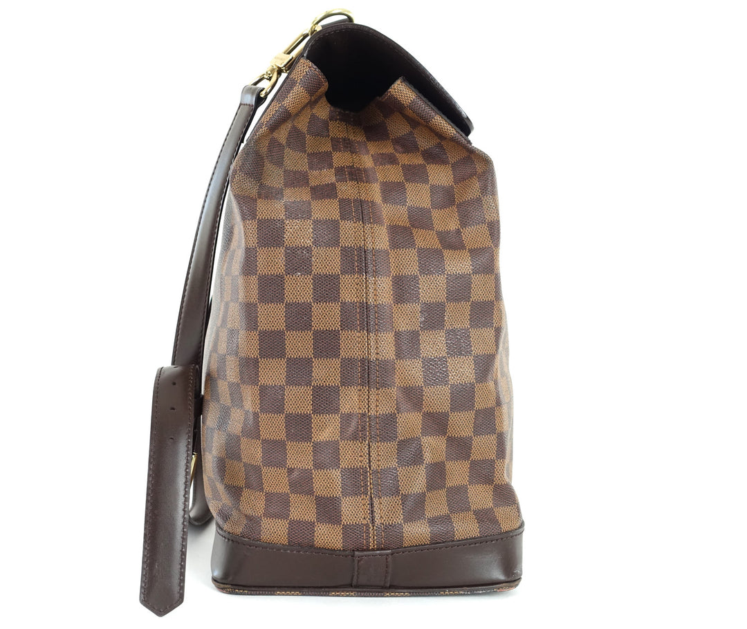west end gm damier ebène canvas travel bag