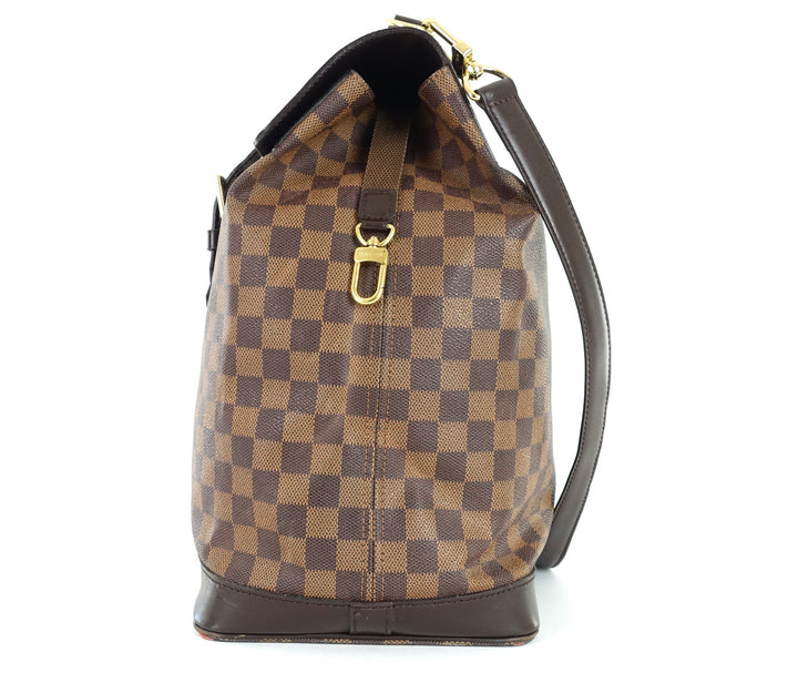 west end gm damier ebène canvas travel bag