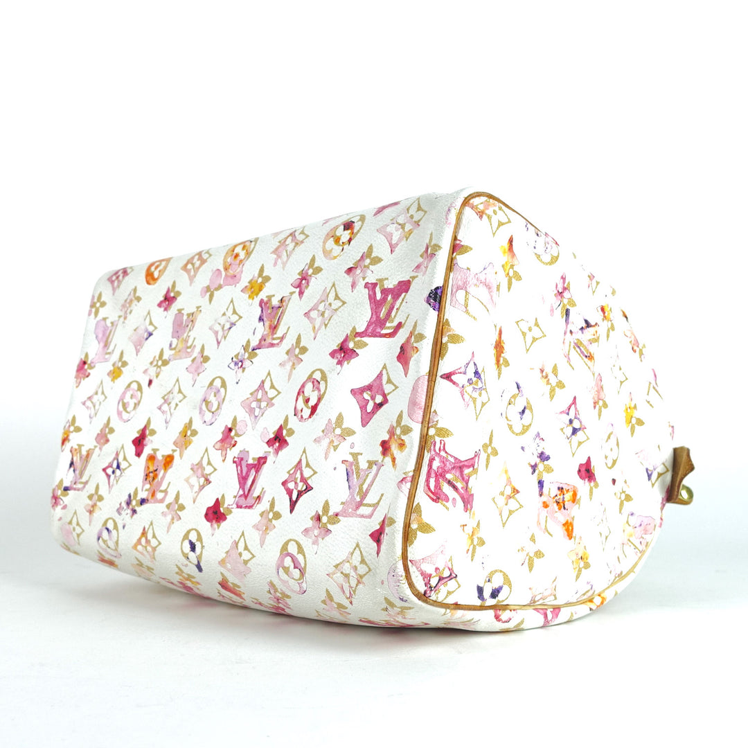 watercolor aquarelle speedy 30 handbag - limited edition bag