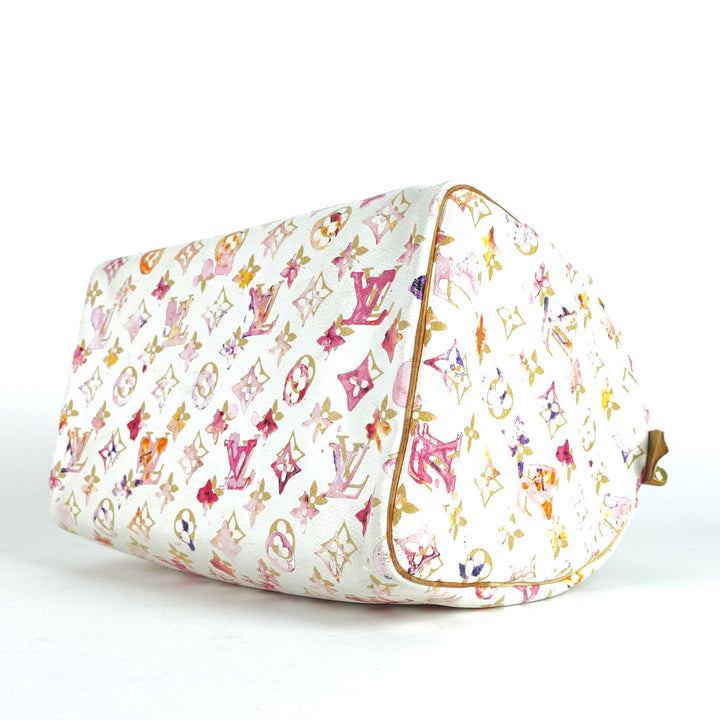 watercolor aquarelle speedy 30 handbag - limited edition bag