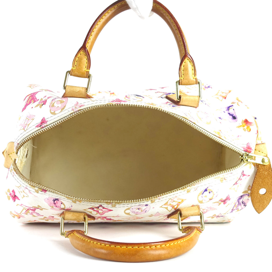 watercolor aquarelle speedy 30 handbag - limited edition bag