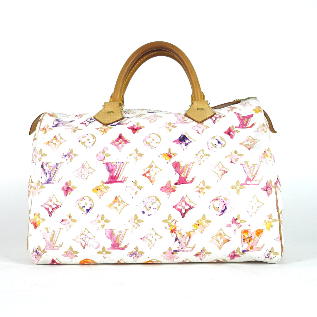 watercolor aquarelle speedy 30 handbag - limited edition bag