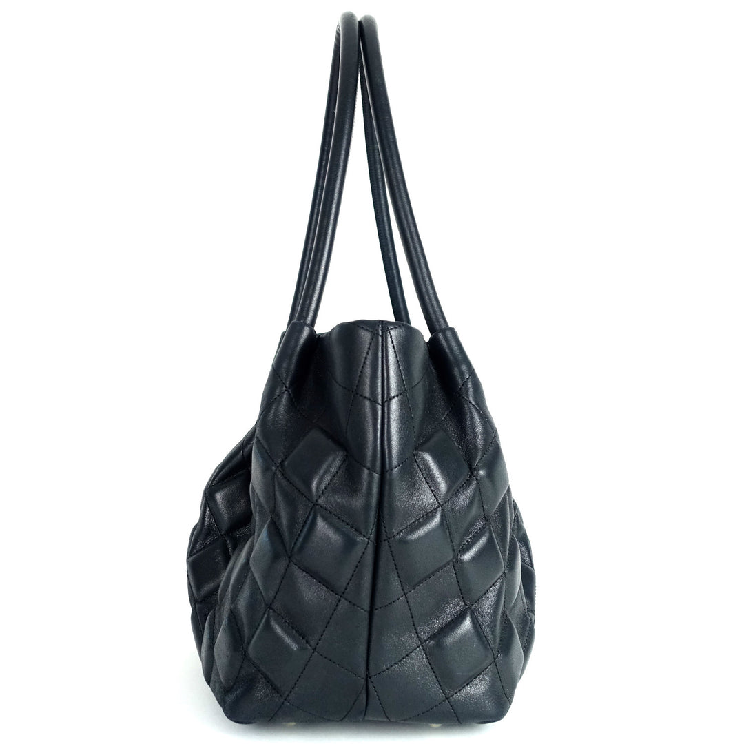 sloane square quilted calfskin leather shoulder bag