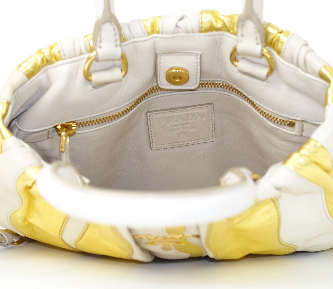 waves convertible nappa leather hobo bag