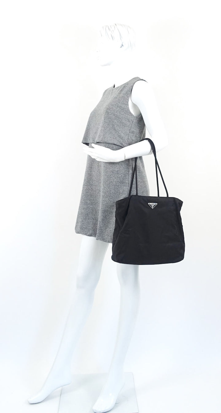 nylon shopping tote bag