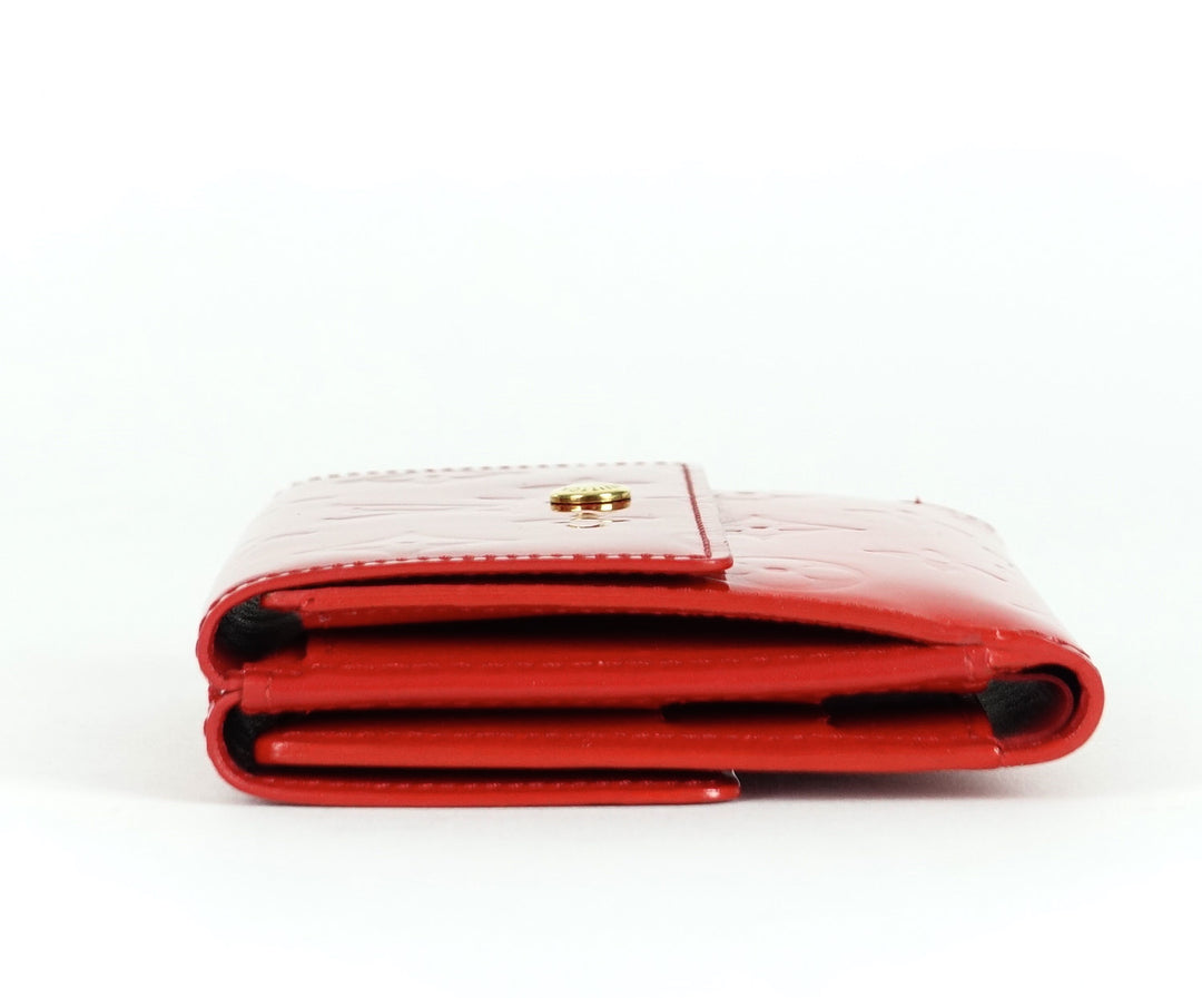 elise monogram vernis leather wallet
