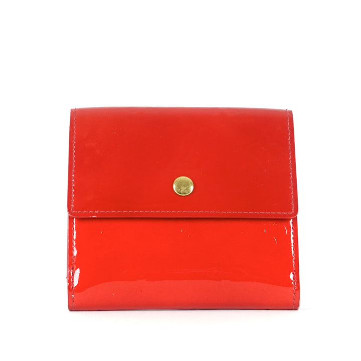 elise monogram vernis leather wallet