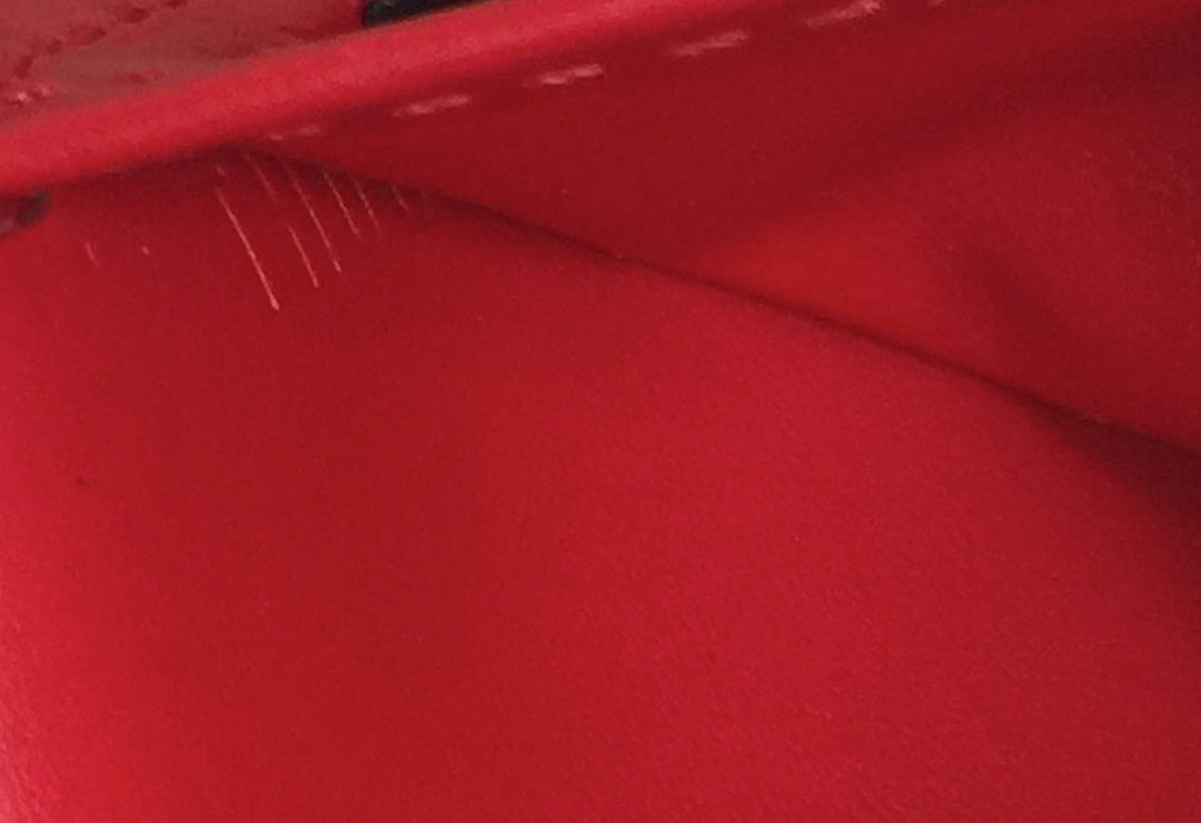 elise monogram vernis leather wallet