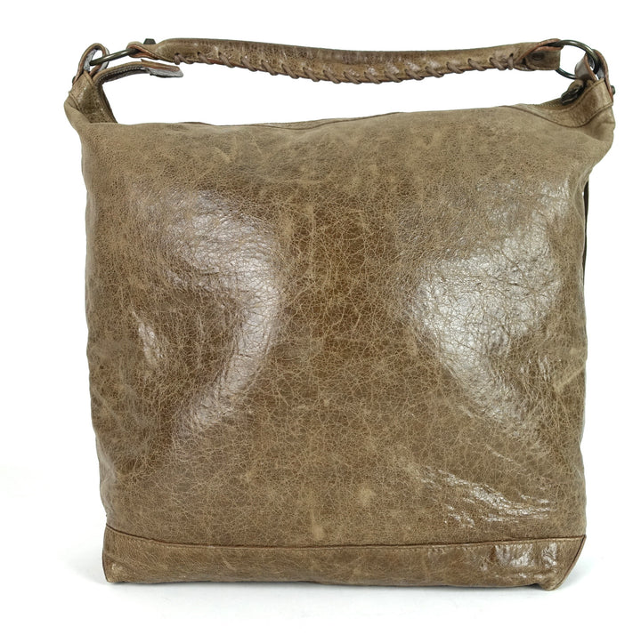 classic day glazed calfskin leather bag