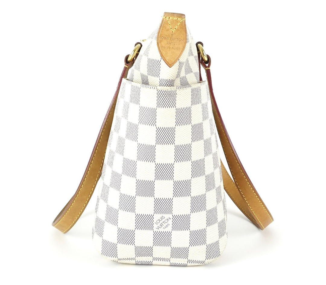 totally pm damier azur canvas shoulder bag