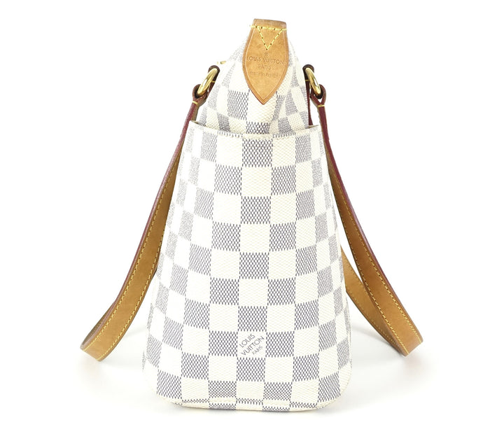totally pm damier azur canvas shoulder bag