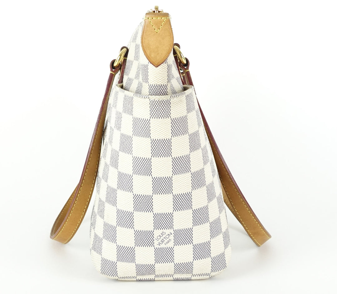 totally pm damier azur canvas shoulder bag