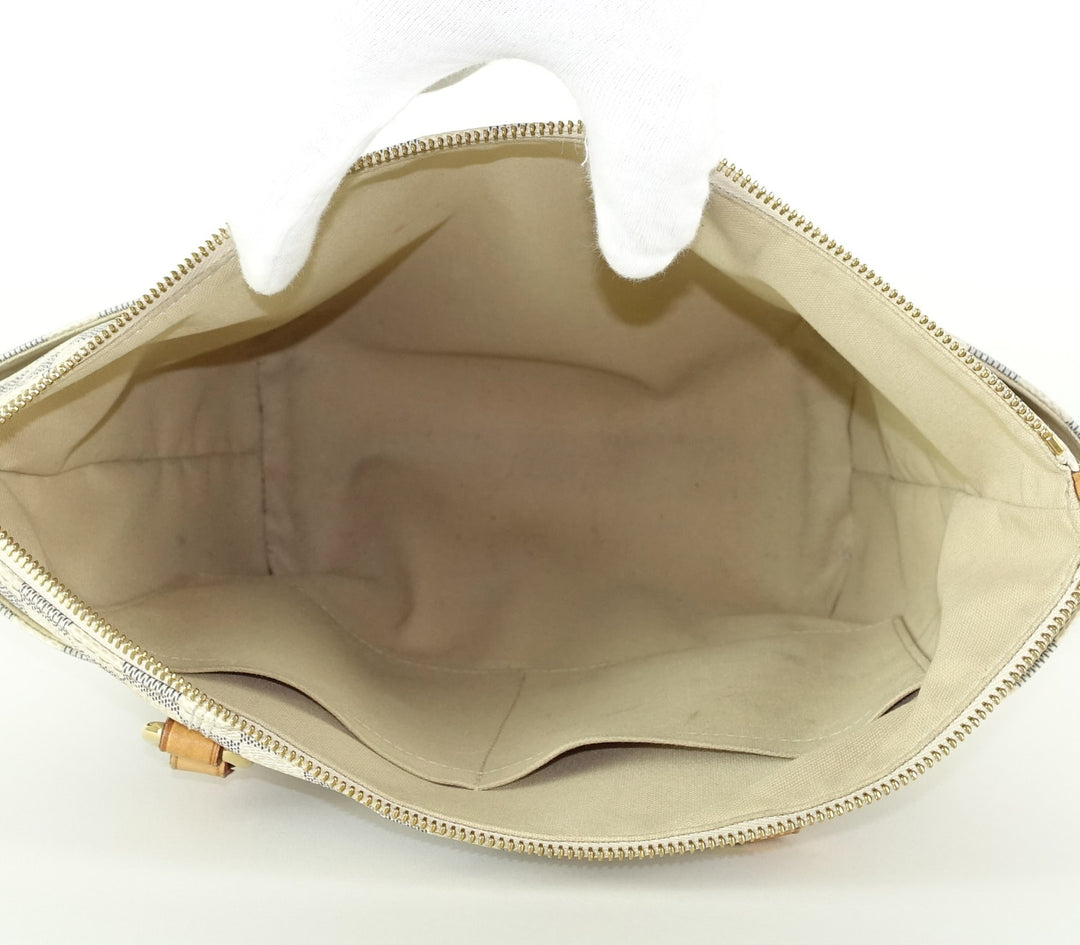 totally pm damier azur canvas shoulder bag