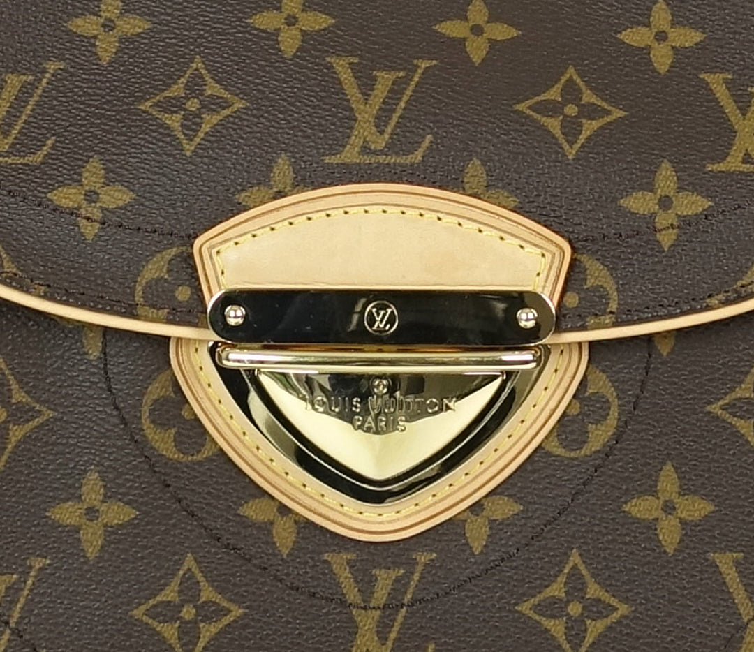 beverly mm monogram canvas shoulder bag