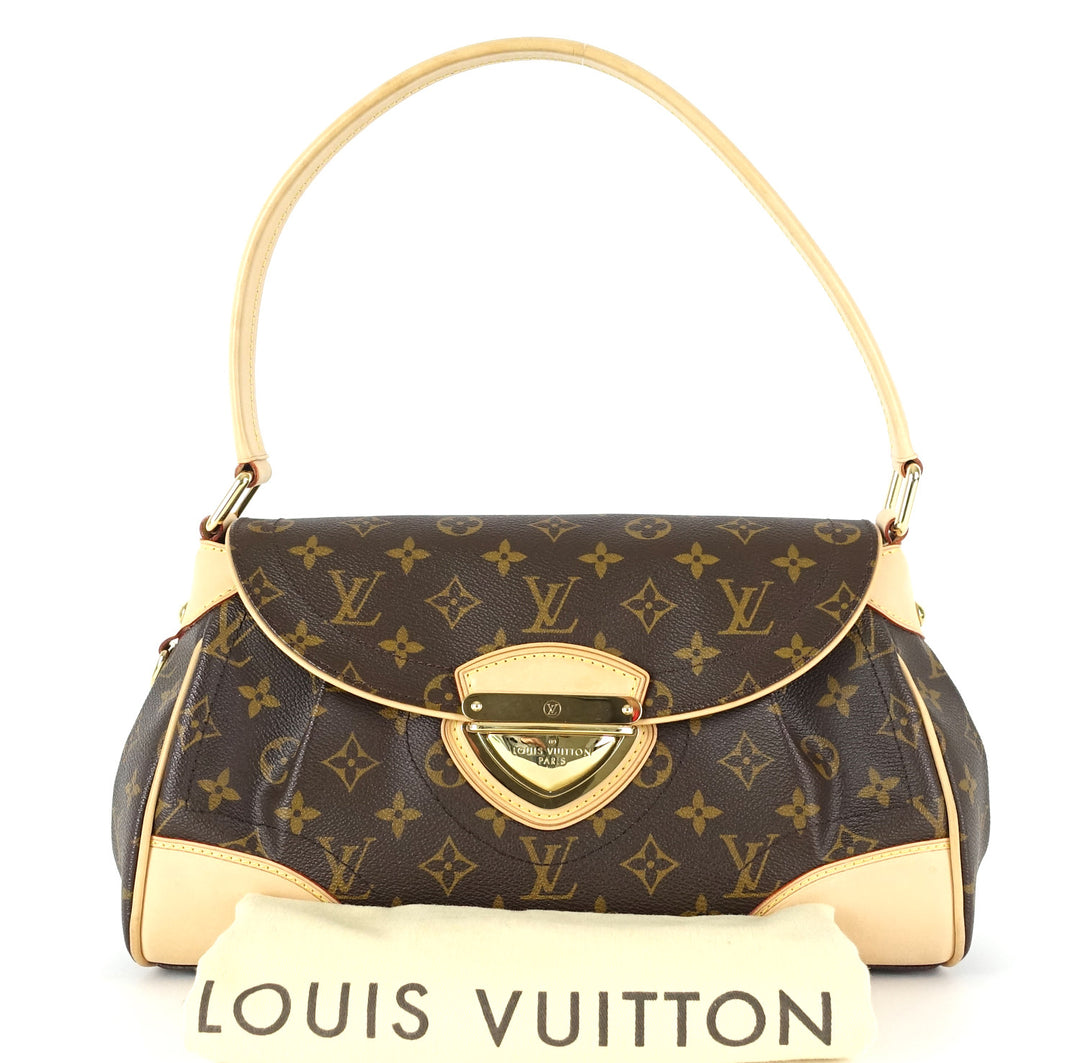 beverly mm monogram canvas shoulder bag