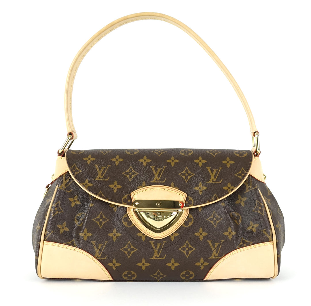 beverly mm monogram canvas shoulder bag