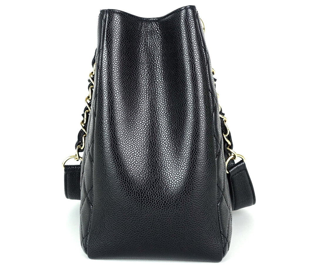 grand shopping tote caviar leather gst shoulder bag