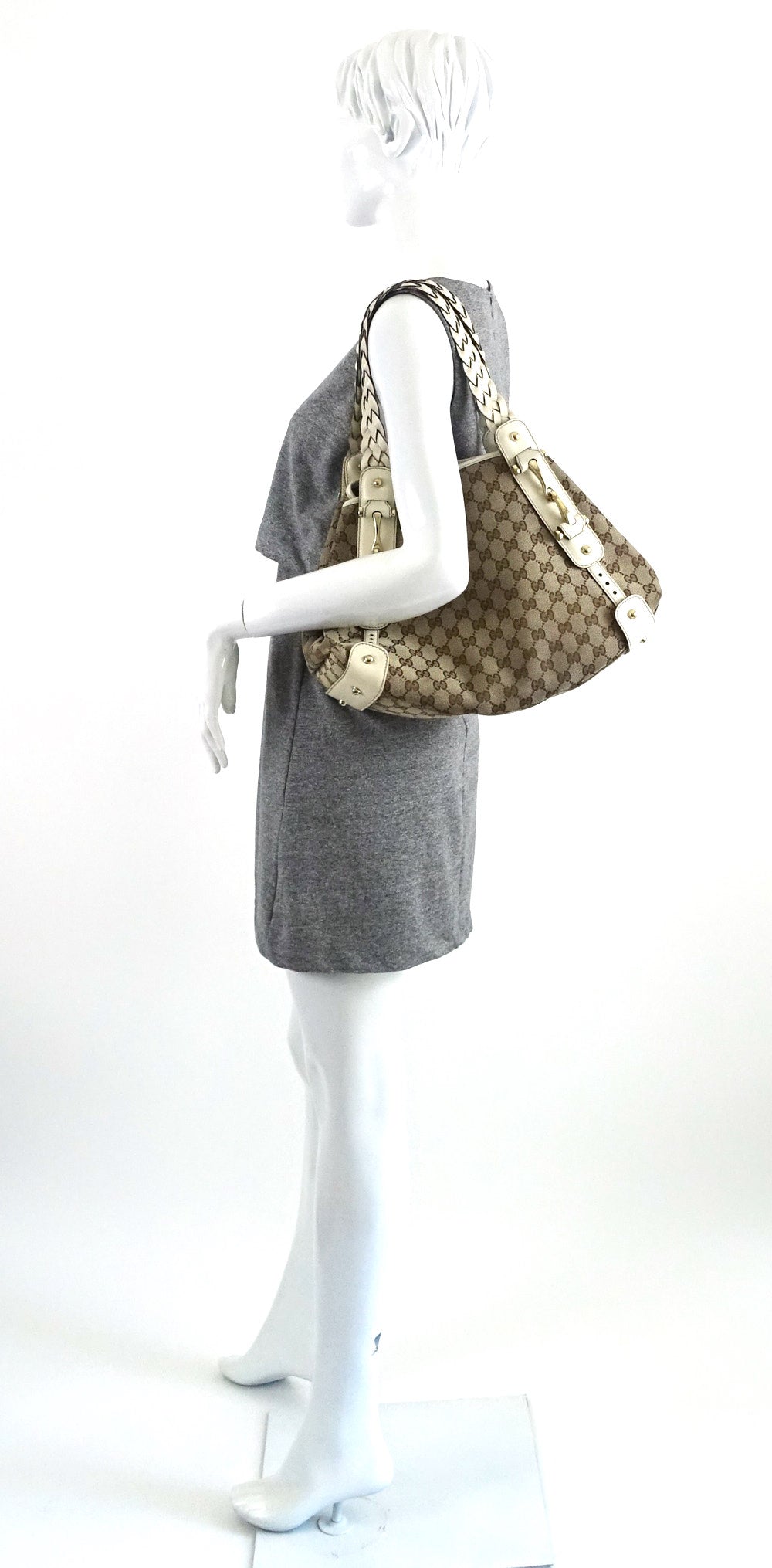 pelham monogram canvas hobo bag