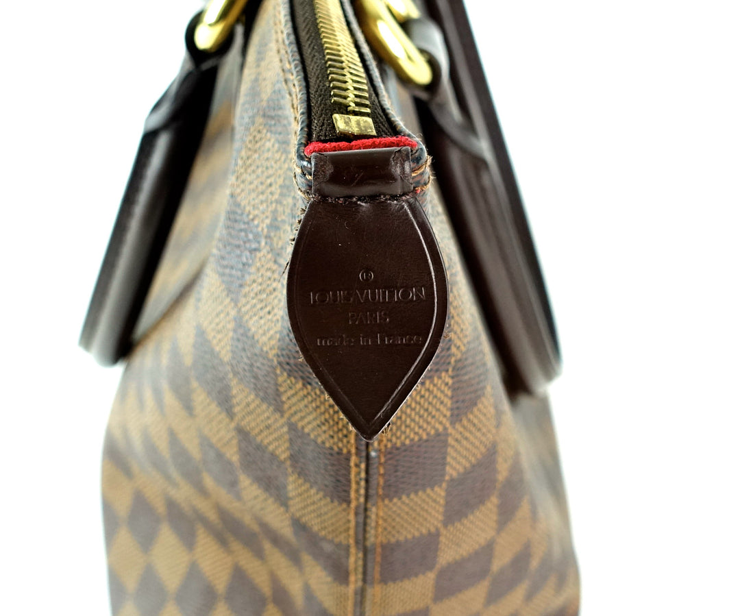 saleya pm damier ebene canvas tote bag