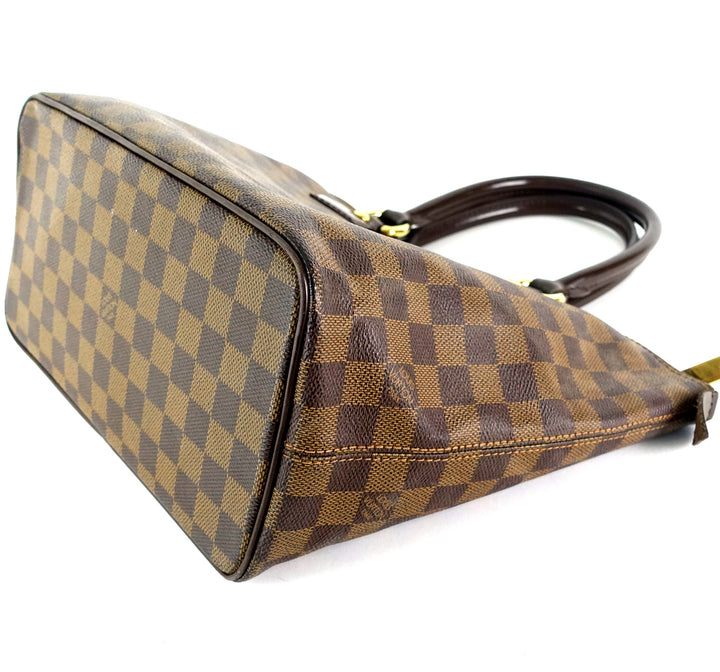 saleya pm damier ebene canvas tote bag