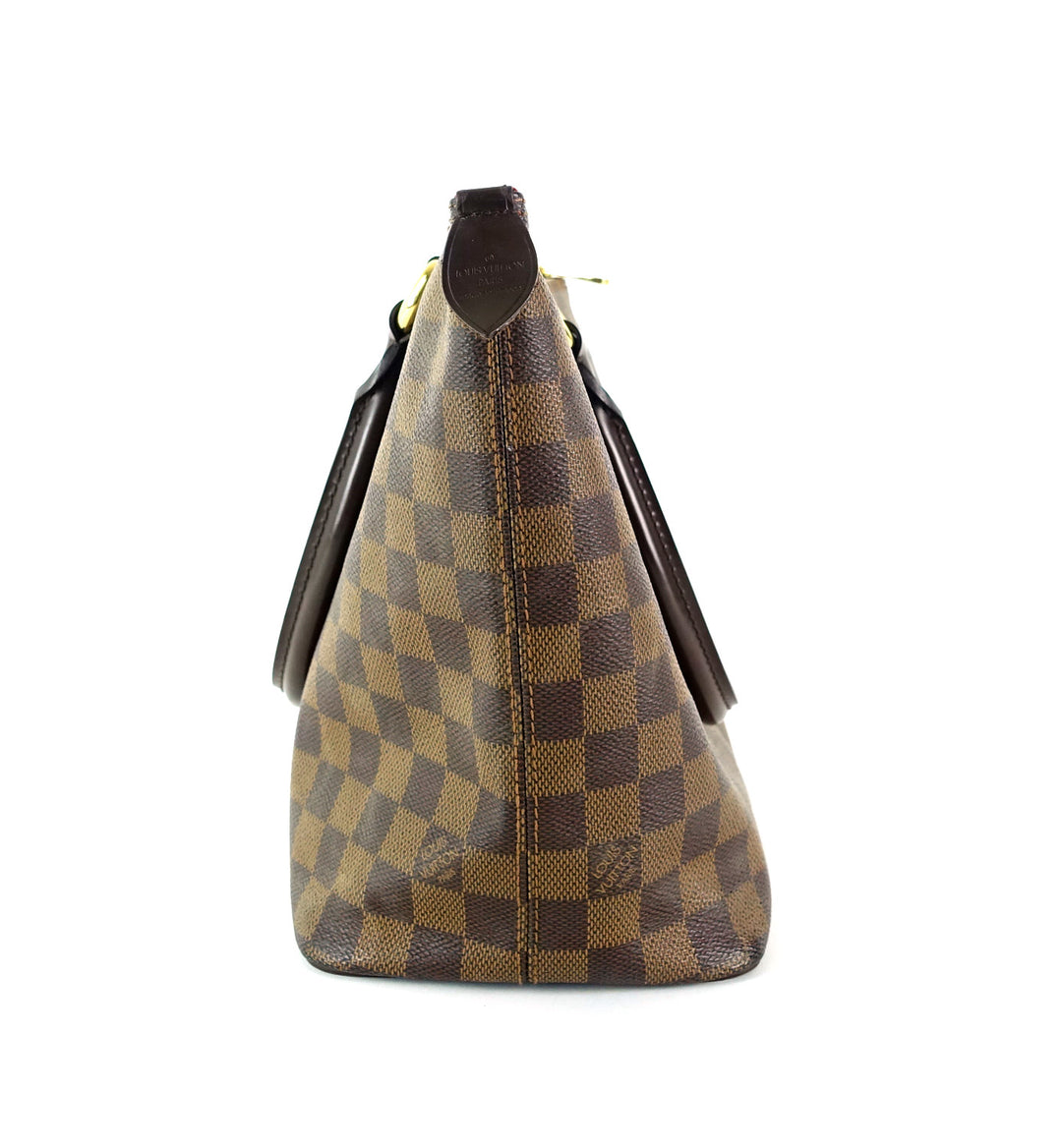 saleya pm damier ebene canvas tote bag