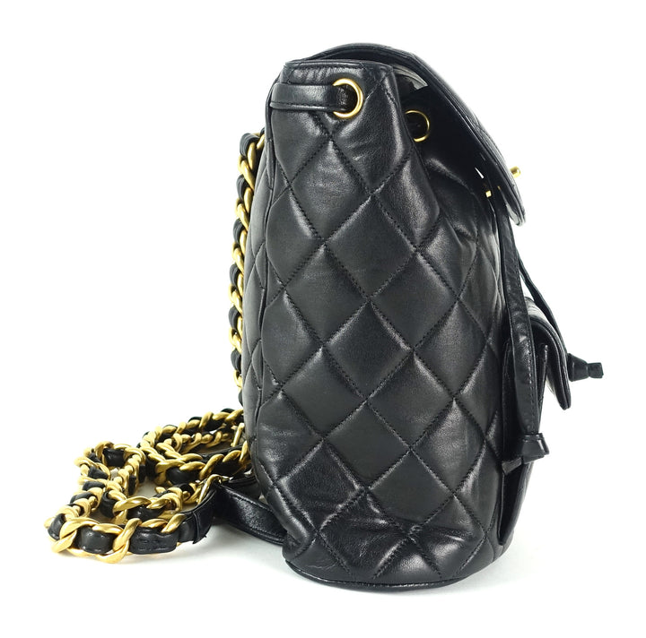 medium quilted lambskin leather backpack