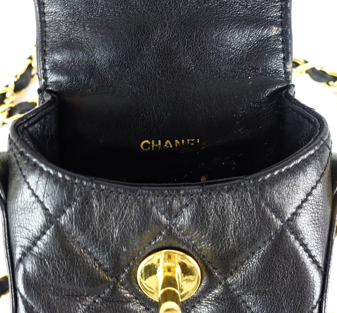 lambskin leather phone holder bag