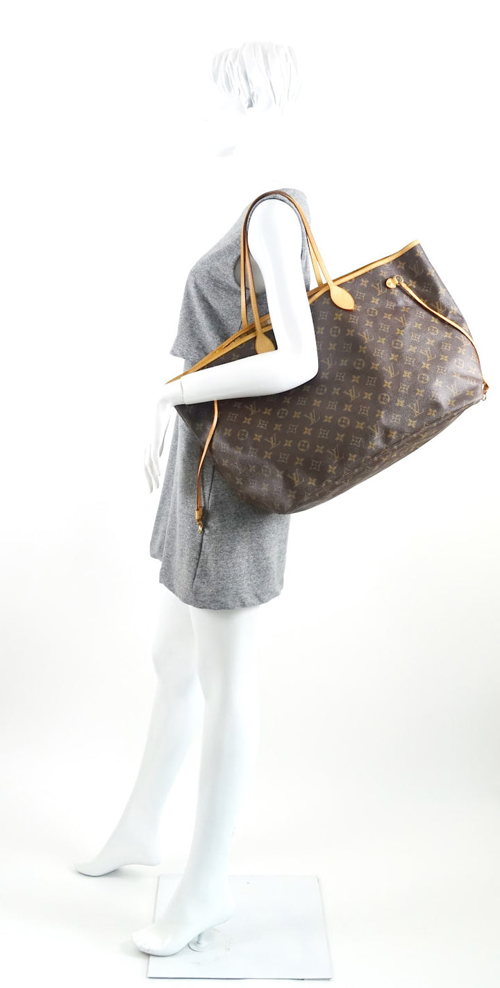 neverfull gm monogram canvas shoulder bag