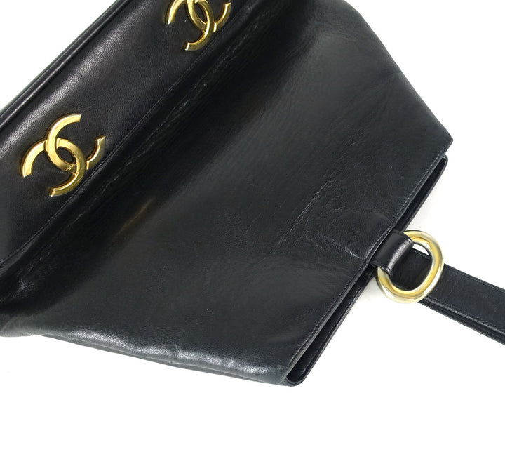 lambskin leather bucket bag