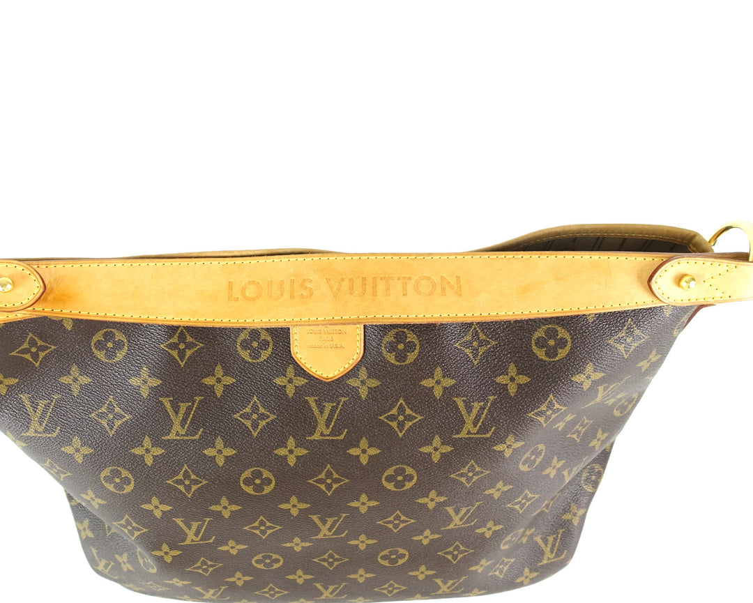 delightful pm monogram canvas tote bag