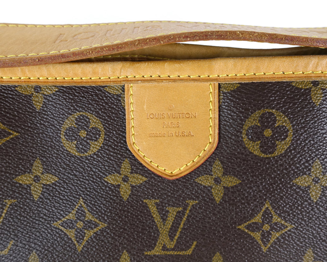 delightful pm monogram canvas tote bag
