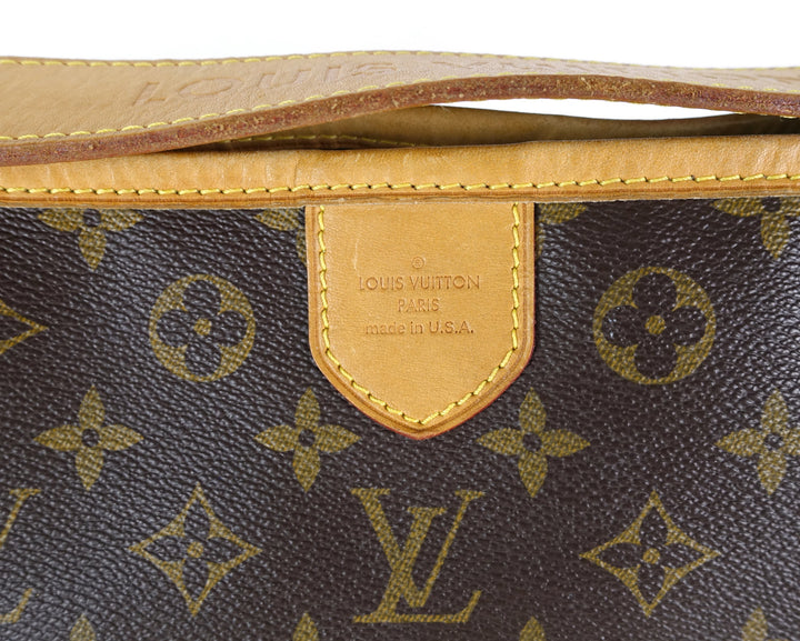 delightful pm monogram canvas tote bag