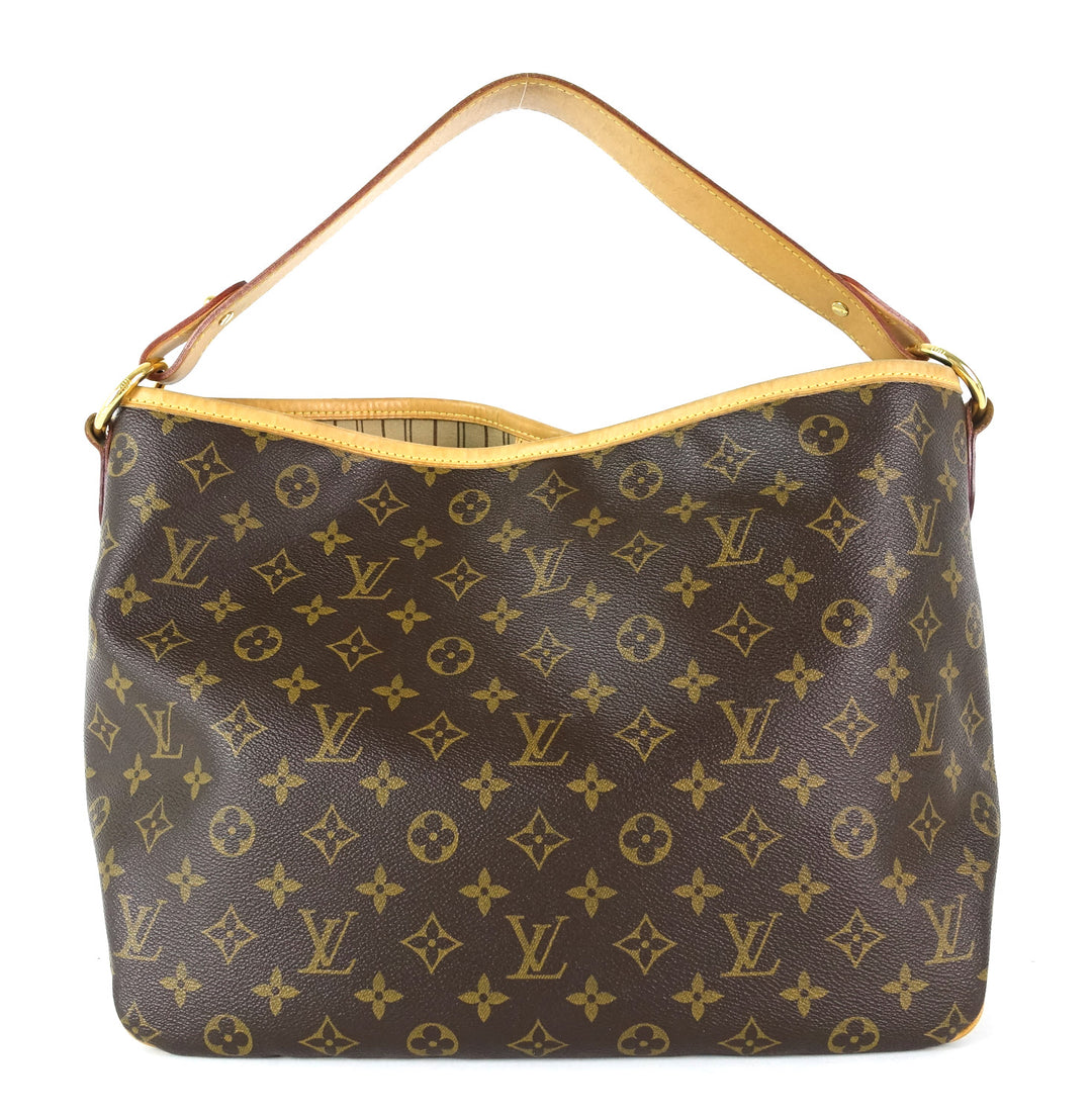 delightful pm monogram canvas tote bag