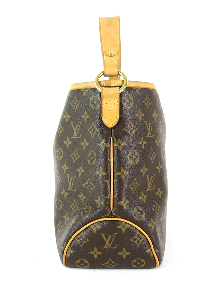delightful pm monogram canvas tote bag