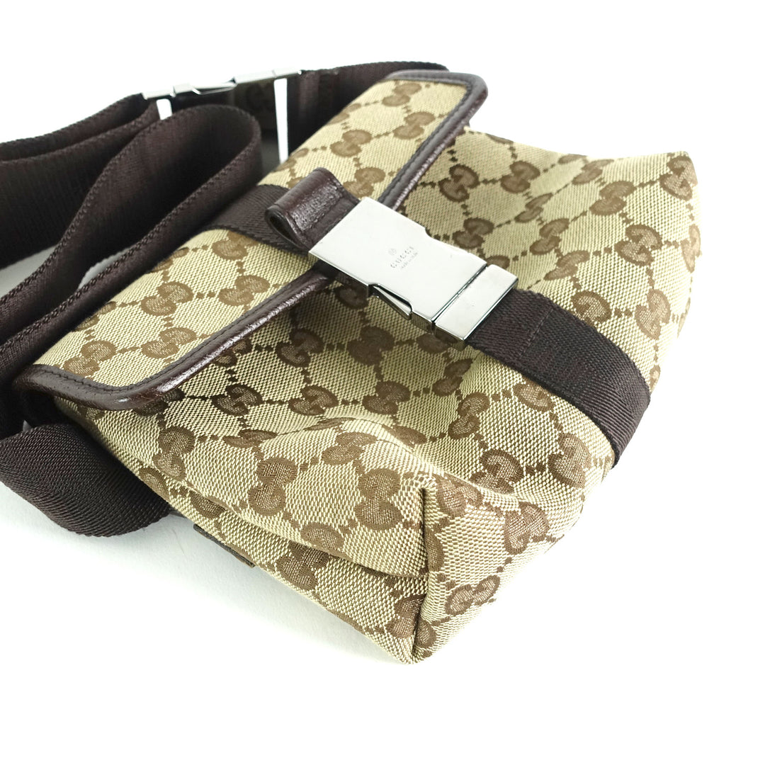 monogram canvas belt bag