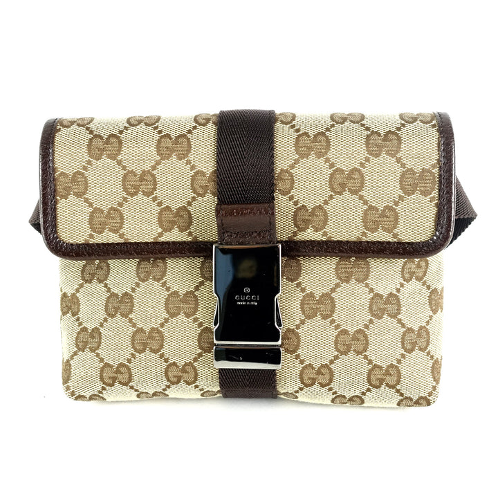 monogram canvas belt bag