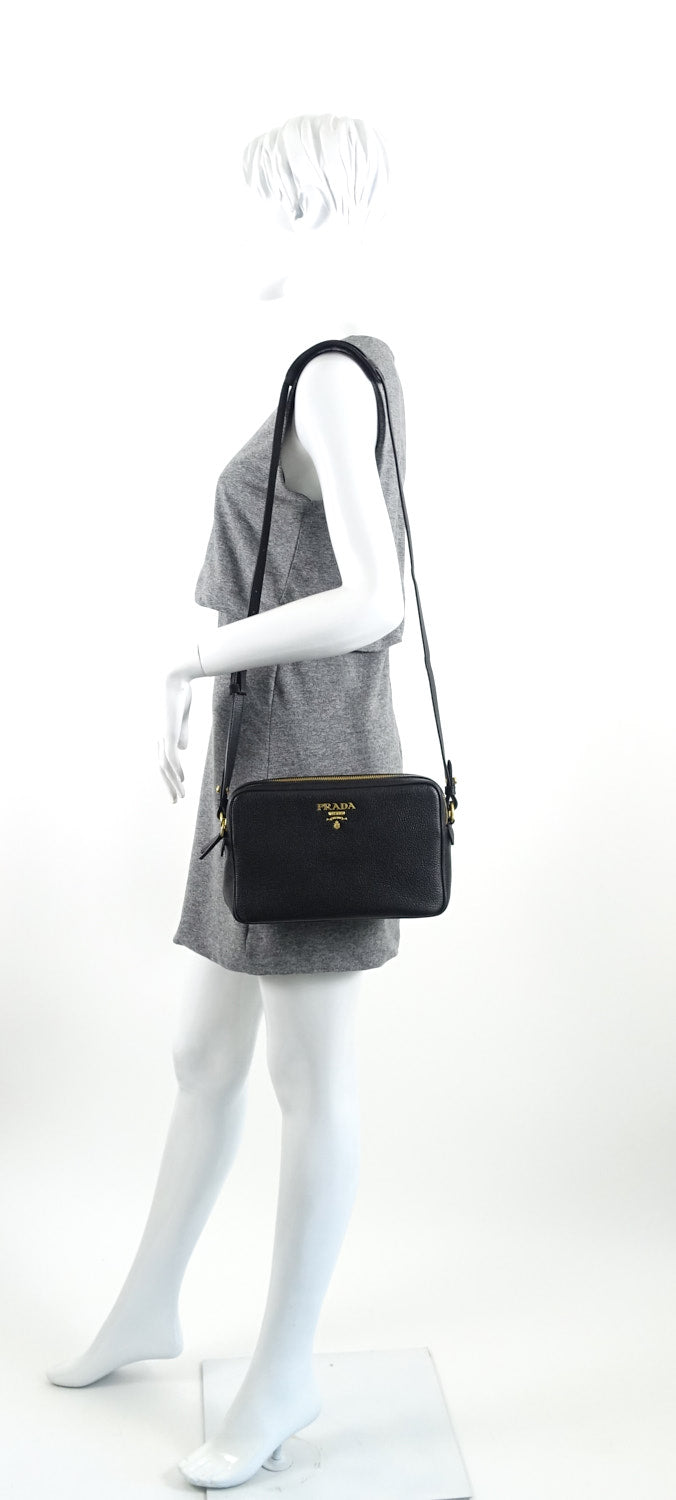 double zip saffiano leather bag