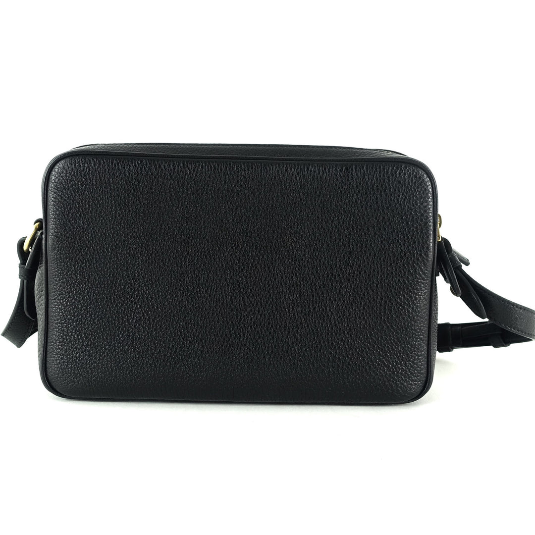 double zip saffiano leather bag