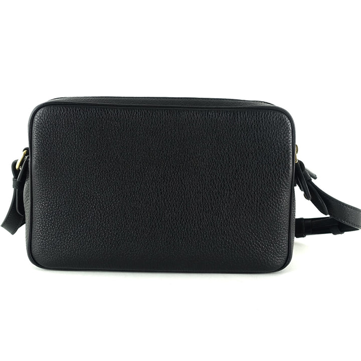 double zip saffiano leather bag