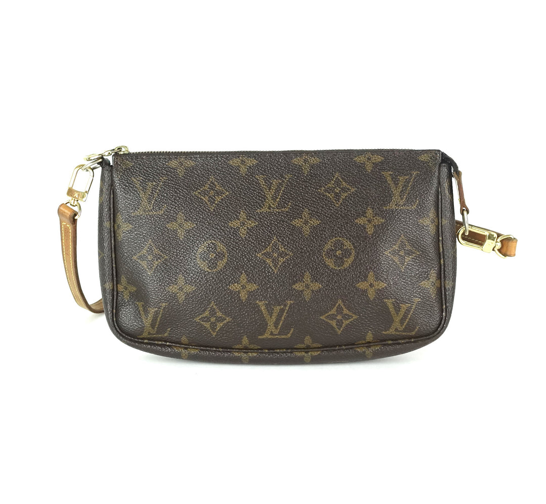 pochette accessoires monogram canvas bag with long strap