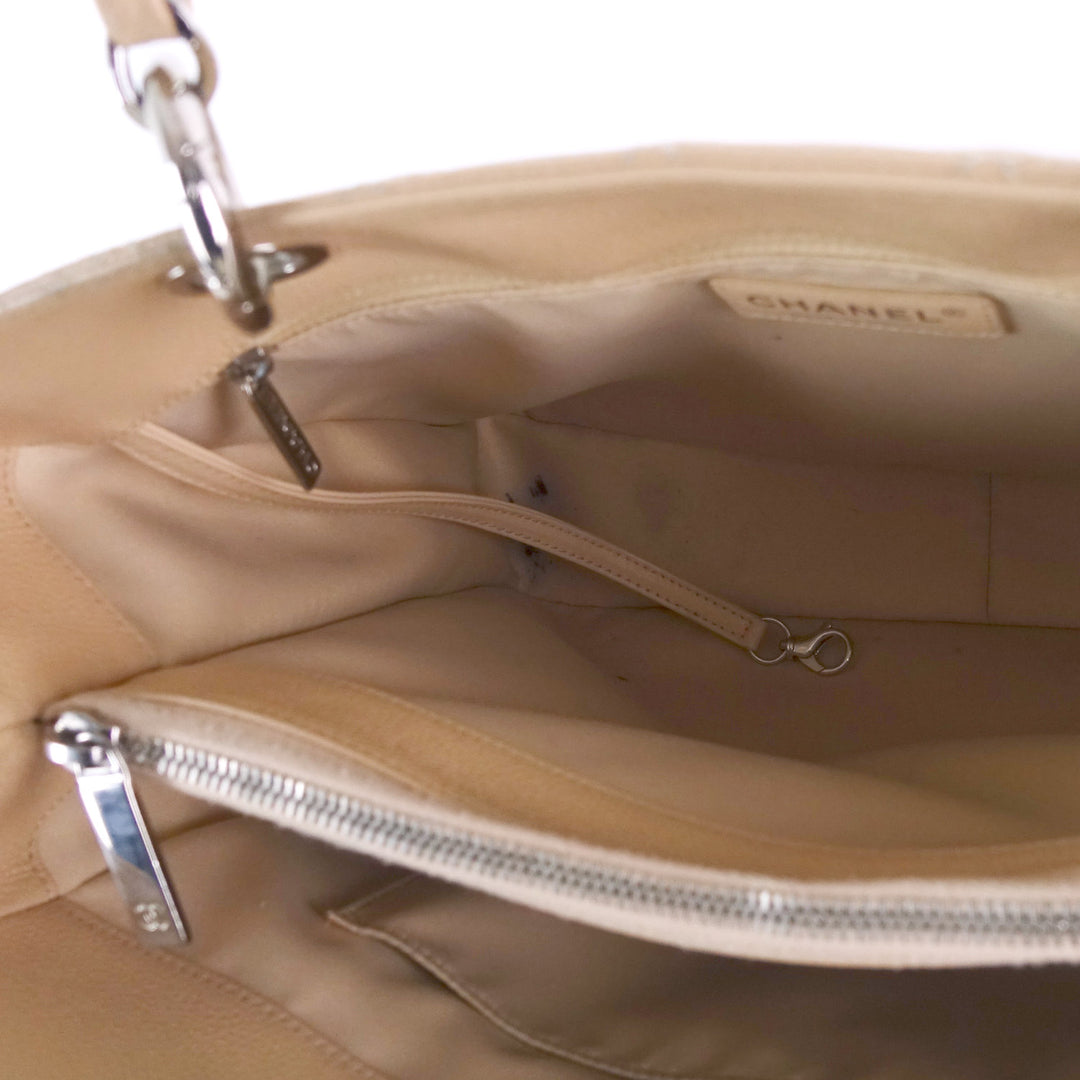 grand shopping tote gst caviar leather bag