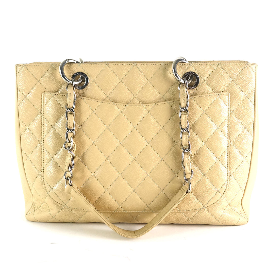 grand shopping tote gst caviar leather bag