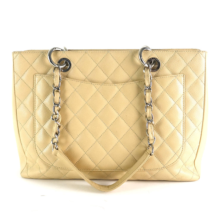 grand shopping tote gst caviar leather bag