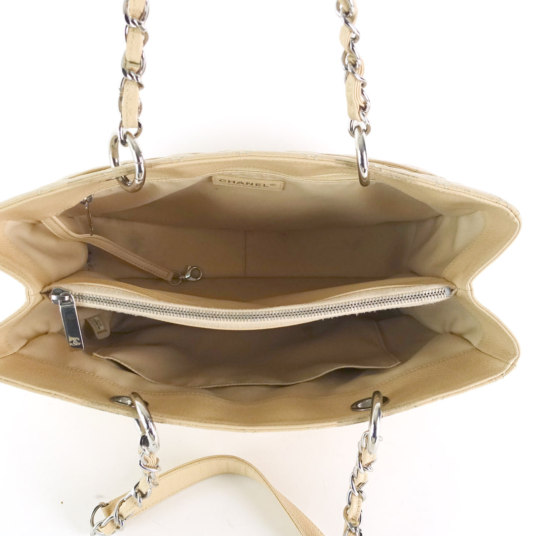 grand shopping tote gst caviar leather bag
