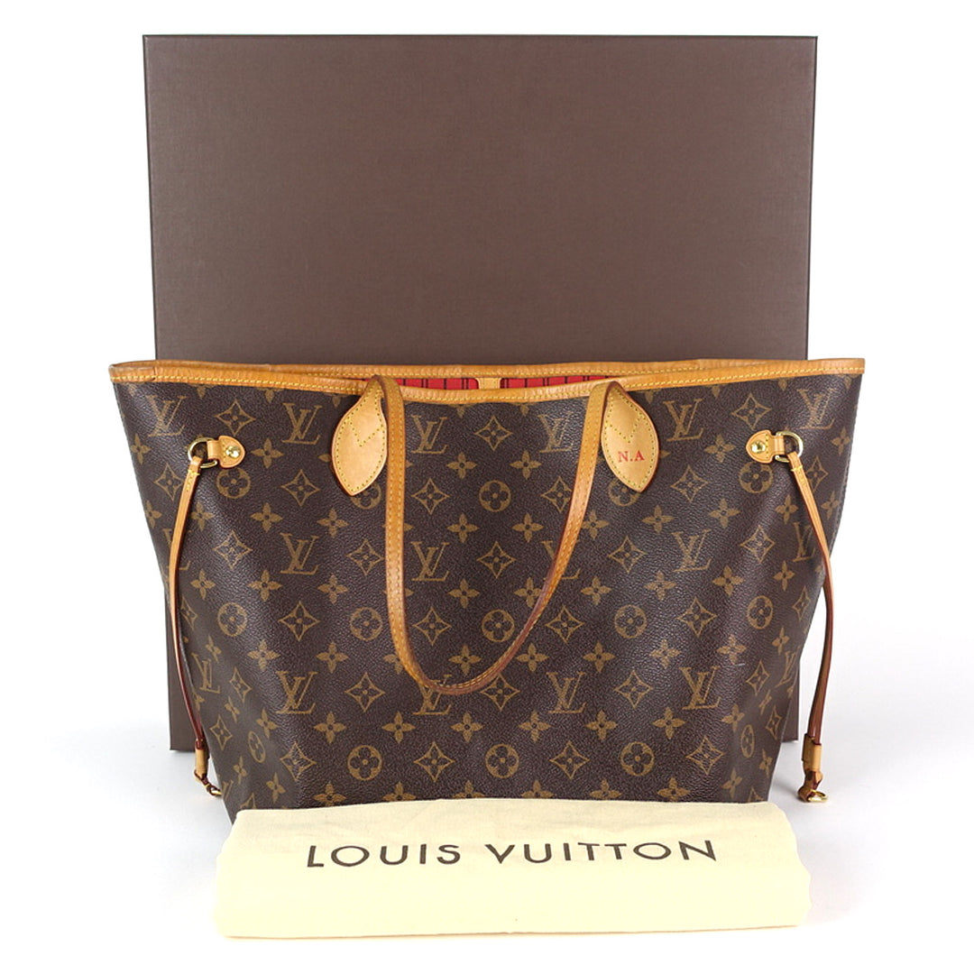 neverfull mm monogram canvas tote bag