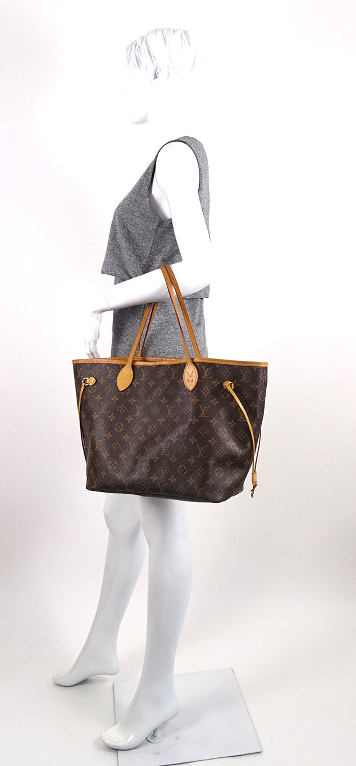 neverfull mm monogram canvas tote bag