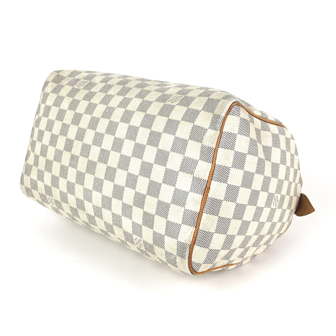 speedy 30 damier azur canvas city handbag